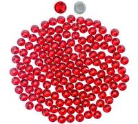 Rote Hotfix-Strasssteine, flache Rückseite, Strass, Glas, runde Kristalle, Edelsteine für Bastelarbeiten, Kleidung, Schuhe, Taschen, DIY-Dekoration, helles Siam (SS16/4 mm/1440 Stück)