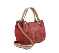 Kork-Deko Einzigartige Kork-Handtasche in auffälligem Rot mit einmaligem Muster | Kork | vegan | nachhaltig Korktasche