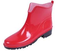 Rote, kurze Gummistiefel Gartenstiefel Regenstiefel LEMIGO 37 EU