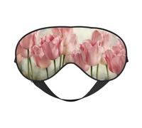 Rote Tulpen doppelseitige weiche Verdunkelungs-Augenmaske für Nickerchen, Nachtschlaf-Augenmaske