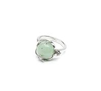 Roter Aventurin-Jade-Ring Für Frauen - Verstellbar,Offener,Geschnitzter Blumen-Intarsien-Aventurin-Jade-Achat-Ring,Handgefertigter Stapelbarer Statement-Ring,Geschenke Für Freundin,Mädchen,Mutter,