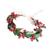 Rotes Beeren-Stirnband Boho Handgefertigte Beeren Mädchen Foto Requisiten | Blumenkopfschmuck Haarband Krone Haaraccessoires Winter, Feiertage, Hochzeit, Festival, Rote Beeren Blumenkranz, Boho Fo