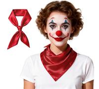 Rotes Halstuch Rot Damen Tuch Seidentuch Pantomime Kostüm Accessoire Halstücher Herren 72cm x 72cm