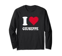 Rotes Herz Ich Liebe Giuseppe Langarmshirt