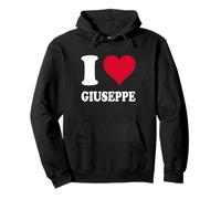 Rotes Herz Ich Liebe Giuseppe Pullover Hoodie