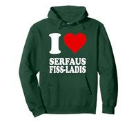 Rotes Herz Ich Liebe Serfaus Fiss Ladis Pullover Hoodie