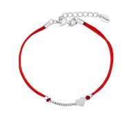 Rotes Kinderarmband mit Herzchen Jennifer und Brilliance Zirconia
