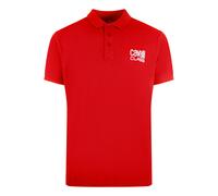 Rotes Poloshirt „Cavalli Class“ mit auffälligem Logo 2XL