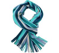 Rotfuchs Herrenschal Strickschal Winterschal, 185 x 27 cm, Grün & Petrol | Wolle, Streifen, angenehm warm und soft, R664