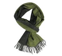 Rotfuchs Kaschmirschal Winterschal Herrenschal Warm & Weich Doubleface grün anthrazit 30 x 185 cm Made in Germany