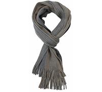 Rotfuchs Strickschal Herrenschal Damenschal Unisex Wolle gestreift feinstrick mit Fransen mehrfarbig