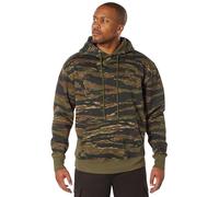 Rothco Every Day Hoodie - Bequemer & warmer Fleecepullover mit Kapuze, Tiger Stripe Camo, Large