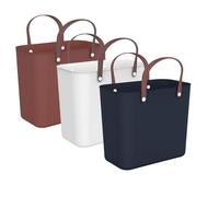 Rotho Albula 3er-Set Einkaufskorb 25l, Kunststoff (PP recycelt), Mehrfarbig