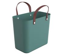 Rotho ALBULA Einkaufskorb, 25 Liter - Style, mistletoe green