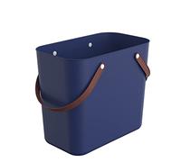 Rotho Albula Einkaufskorb 25l, Kunststoff (PP recycelt), blau, 25l (40.0 x 23.5 x 34.0 cm)
