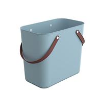 Rotho Albula Einkaufskorb mit Henkel 25l | Praktischer Korb, ideal als Einkaufstasche und für unterwegs | ergonomische Griffe | Tragkraft bis zu 40 kg | pflegeleicht | türkis