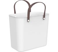 Rotho Einkaufstasche Albula, Weiß, Kunststoff, 25 L, 40x23.5x34 cm, BPA-frei, Reach, DIN EN ISO 9001, Made in Europe, großes Hauptfach, umweltfreundlich, recycelbar, Freizeit, Koffer & Taschen, Einkau