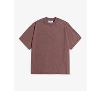 Rotholz Basic T-Shirt mit breitem Kragen Bio Baumwolle Braun (Faded Brown) S
