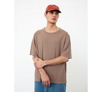 Rotholz Waffel T-Shirt Bio Baumwolle Braun S