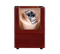 Rotierende Uhrenaufwickelbox - Home Uhr Mechanische Shaker Automatikuhr Rotator Gerät Dunkelrot Textur Holz Uhr Wicklung Aufbewahrungsbox