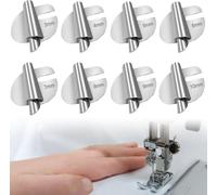 ROTKUSZ 8 Stück Nähmaschinen Zubehör Rolled Saum Nähfuß Mit 8-Größen (3-10mm) Edelstahl Nährollsaumfüße Für Zuhause für Eine Breite Palette Von Nähmaschinen