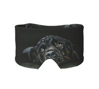 Rottweiler Hund, Vollständige Augenabdeckungen, lichtblockierende Augenmaske, Schlafaugen- und Ohrenschützer