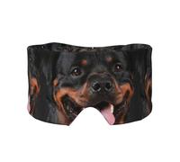 Rottweiler Hund, Vollständige Augenabdeckungen, lichtblockierende Augenmaske, Schlafaugen- und Ohrenschützer
