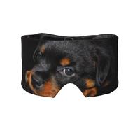 Rottweiler-Welpen, Haustiere, kleine Rottweiler-Hunde, Vollständige Augenabdeckungen, lichtblockierende Augenmaske, Schlafaugen- und Ohrenschützer