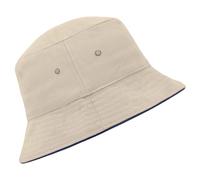 Roughtex Bucket Hat Unisex Fischerhut Damen Herren - Sommer Sonnenhut Freizeit Outdoor Festival Urlaub - Klassischer Anglerhut Streetwear Hut Sand-Navy S/M