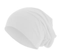 Roughtex Unisex Beanie aus Baumwoll-Jersey - dehnbar, atmungsaktiv, hautfreundlich - leichte Mütze für Streetwear, Sport Größen Weiß 52-56cm