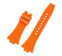 ROUHO 12mm x 26mm Konvexer Anstoß Silikon Uhrenarmband, Weiches Kautschuk Ersatzband für Tissot PRX T137.407/410