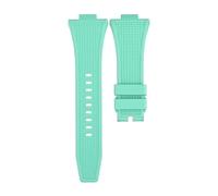 ROUHO 12mm x 26mm Konvexer Anstoß Silikon Uhrenarmband, Weiches Kautschuk Ersatzband für Tissot PRX T137.407/410