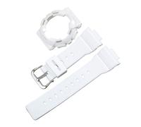 ROUHO 14mm Transparentes Silikon Uhrenarmband Klares Rubber Armband Wasserdichtes Sport Ersatzband Set for Casio BA-110 BA-111 BA-120 BA-112 BA-130 - A20