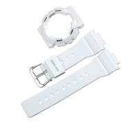 ROUHO 14mm Transparentes Silikon Uhrenarmband Klares Rubber Armband Wasserdichtes Sport Ersatzband Set for Casio BA-110 BA-111 BA-120 BA-112 BA-130 - A19