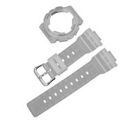 ROUHO 14mm Transparentes Silikon Uhrenarmband Klares Rubber Armband Wasserdichtes Sport Ersatzband Set for Casio BA-110 BA-111 BA-120 BA-112 BA-130 - A6