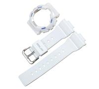 ROUHO 14mm Transparentes Silikon Uhrenarmband Klares Rubber Armband Wasserdichtes Sport Ersatzband Set for Casio BA-110 BA-111 BA-120 BA-112 BA-130 - A18