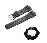 ROUHO 14mm Transparentes Silikon Uhrenarmband Klares Rubber Armband Wasserdichtes Sport Ersatzband Set for Casio BA-110 BA-111 BA-120 BA-112 BA-130 - A16