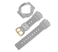 ROUHO 14mm Transparentes Silikon Uhrenarmband Klares Rubber Armband Wasserdichtes Sport Ersatzband Set for Casio BA-110 BA-111 BA-120 BA-112 BA-130 - A8