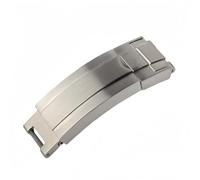 ROUHO 16 x 9mm Ersatz Metall Uhr-Schließe, Einstellbarer Deployant Uhrarmband Schnalle für Rolex Sea-Dweller GMT-Master II