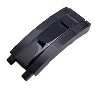 ROUHO 16mm Edelstahl Uhr Armband Einsatzverschluss, Ersatz Gleitverschluss Uhr Schnalle für Rolex Daytona GMT-Master II Yacht-Master-Schwarz