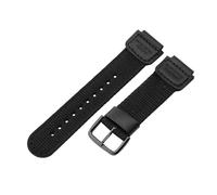 ROUHO 18 x 25mm Ersatz Sport Uhrenarmband Gekerbter Anstoß Gewebtes Nylon Uhrenarmband für Casio AE-1200WH SGW-300 AQ-S810W