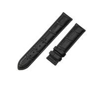 ROUHO 20mm Handgefertigtes Bequemes Leder Uhrenarmband Ergonomisches Ersatz Uhr Band für Tissot Heritage T063.610 PRS 516 T100.430 T121.430-Schwarz