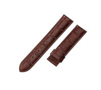 ROUHO 20mm Handgefertigtes Bequemes Leder Uhrenarmband Ergonomisches Ersatz Uhr Band für Tissot Heritage T063.610 PRS 516 T100.430 T121.430-Braun