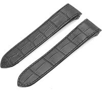ROUHO 23Mm Schwarz Weiches Leder Uhrenarmband Für Cartier Santos 100xl Mit Schnalle Pins