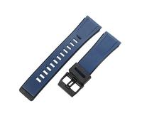 ROUHO 24mm Ersatz Kautschuk Uhrenarmband, Langlebiges Sport-Armband für Casio G-Shock GA-2000 PRG-600 PRW-6600 PRG-650-Dunkelblau