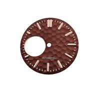 ROUHO 28,5mm gehämmertes Open-Heart-Zifferblatt, EIN Leuchtendes Uhrengesicht 3h Krone Mod für Seiko NH38 Movement-S6