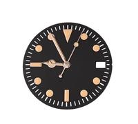 ROUHO 28,5mm Vintage-Zifferblatt mit Leuchtmarkierungen, Klassisches Ersatz-Uhrengesicht für Seiko NH35 NH36 Movement-O3