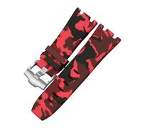 ROUHO 28mm Silikon Uhrenarmband Wasserdichtes Kautschuk Armband Edelstahl Dornschließe Weiches Ersatzband for Audemars Piguet Royal Oak - A11