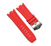 ROUHO 28mm Silikon Uhrenarmband Wasserdichtes Kautschuk Armband Edelstahl Dornschließe Weiches Ersatzband for Audemars Piguet Royal Oak - A10