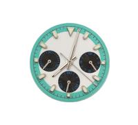 ROUHO 29,5mm Racing-Chronographen-Zifferblatt, EIN Leuchtendes Individuelles Uhrengesicht Mod-Teile für Seiko VK63 Movement-A5